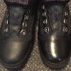 Left - conditioned boot without a shine. Right - boot is conditioned and shined.